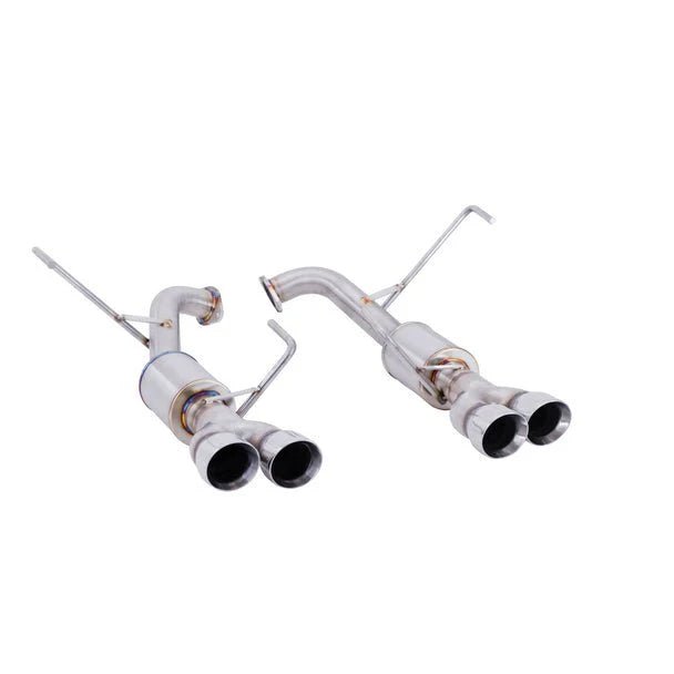 Nameless Performance Axle Back 3.5" Single Wall Polished Tips w/ 4" Mufflers 2022 - 2024 WRX - Axle Back - Nameless Performance
