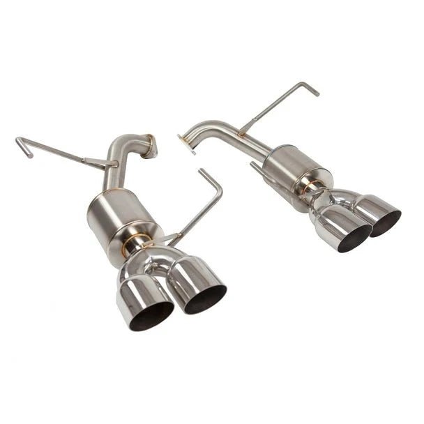 Nameless Performance Axle Back 3.5" Single Wall Polished Tips w/ 5" Muffler 2022 - 2024 WRX - Axle Back - Nameless Performance