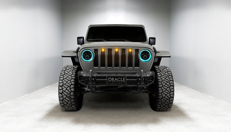 Oracle Jeep Wrangler JL/Gladiator JT 7in. High Powered LED Headlights (Pair) - Dynamic Headlights