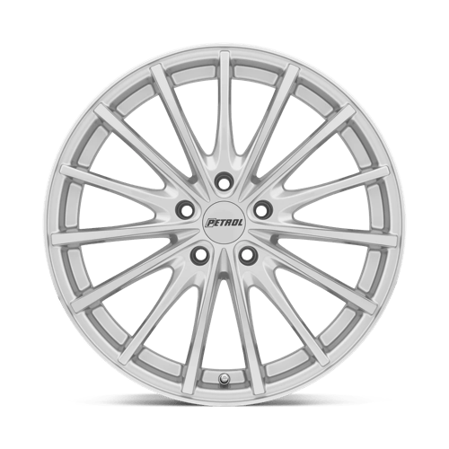 Petrol P3A Silver W/ Machined Cut Face 19x8 +40 5x114.3mm 76.1mm