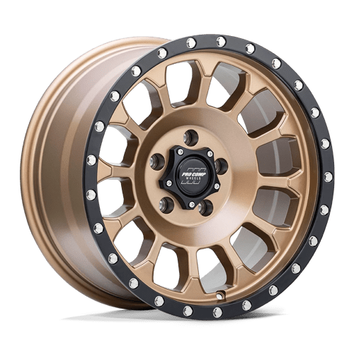 Pro Comp Alloys PA34 ROCKWELL Matte Bronze W/ Black Lip 17x8 0 5x127mm 71.5mm