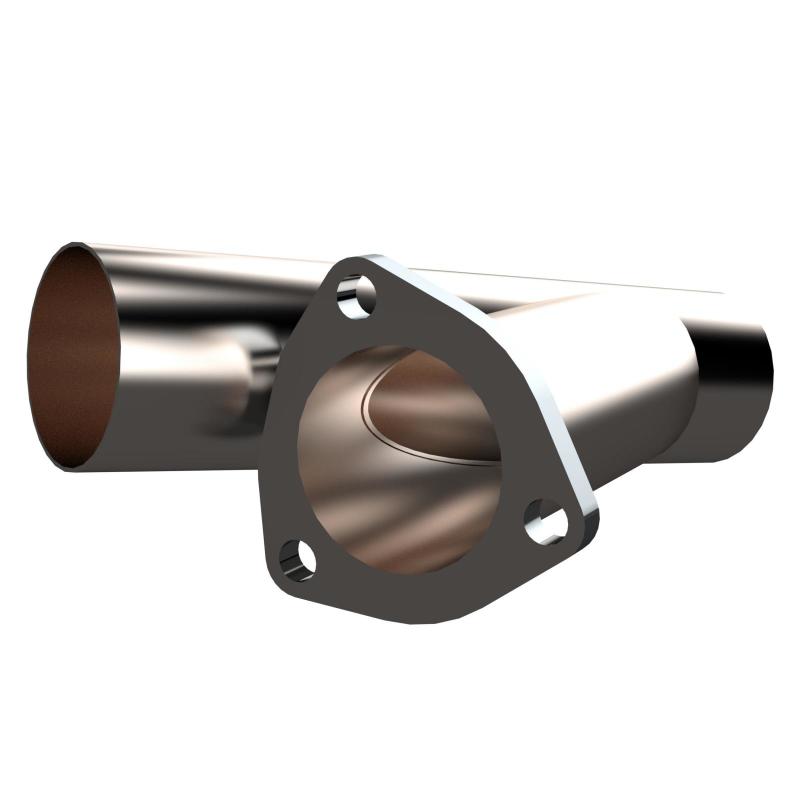 QTP 2.5in Weld-On QTEC Exhaust Cutout Y-Pipe-Y Pipes-QTP