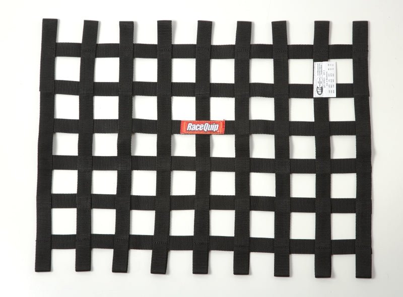 RaceQuip Black 18in H x 24W SFI Ribbon Window Net-Window Nets-Racequip