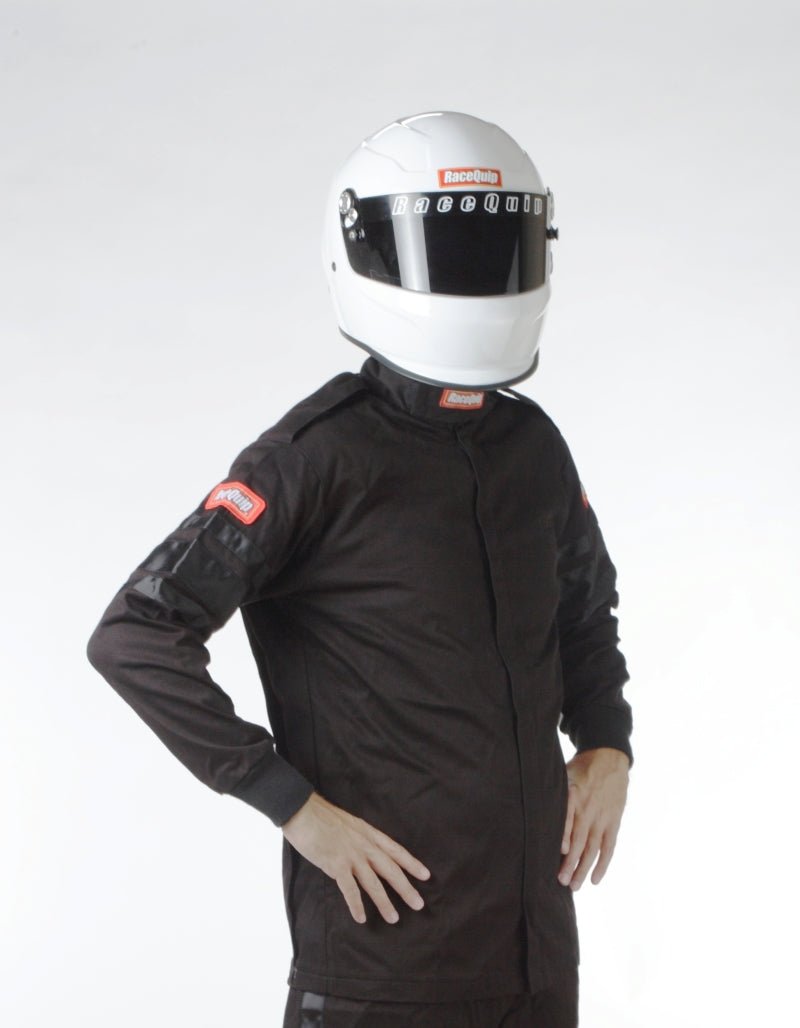 RaceQuip Black SFI-1 1-L Jacket - Large-Racing Jackets-Racequip