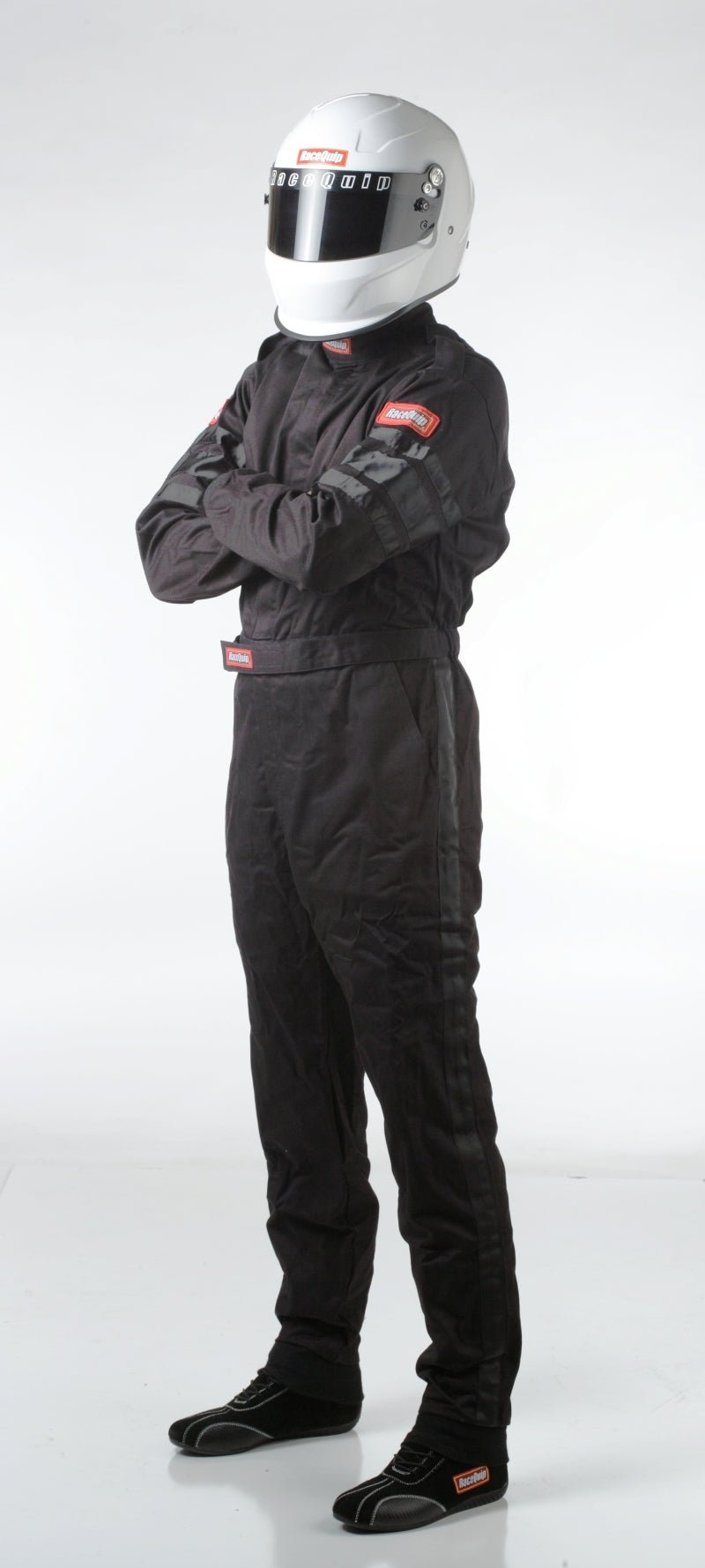 RaceQuip Black SFI-1 1-L Suit - Medium-Racing Suits-Racequip