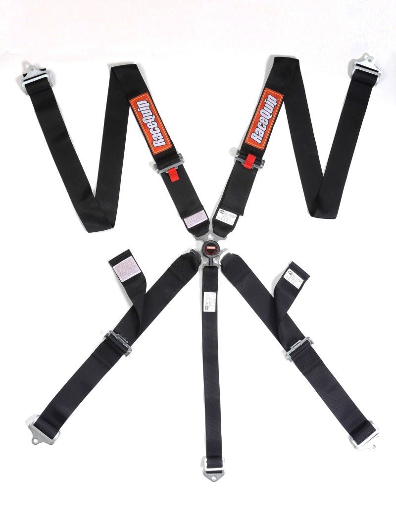 RaceQuip Black SFI CAMLOCK 5pt PU Lap Seat Belt-Seat Belts & Harnesses-Racequip