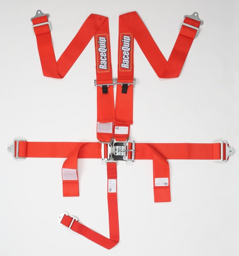 RaceQuip Red L & L 5pt Seat Belt-Seat Belts & Harnesses-Racequip