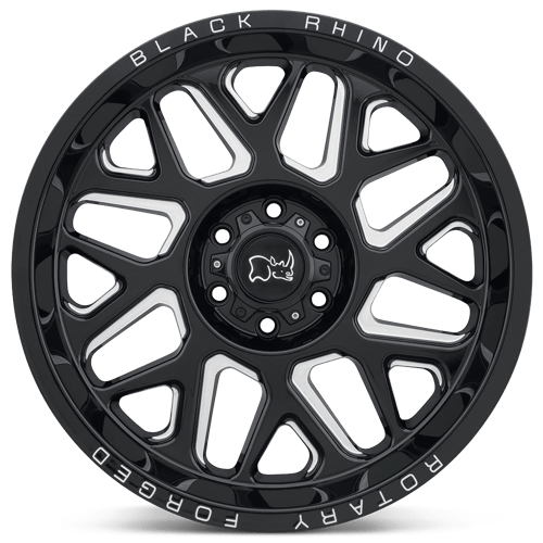 Black Rhino REAPER Gloss Black & Milled 20x9.5 -18 8x170mm 125.1mm