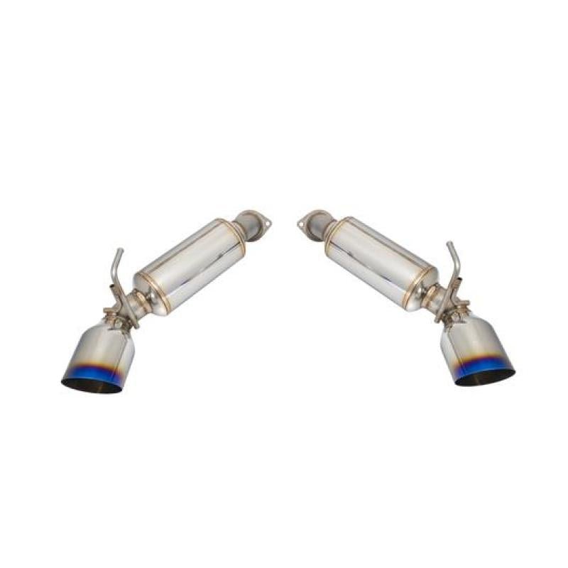 Remark 09 - 19 Nissan 370z Axle Back Exhaust w/Burnt Stainless Single Wall Tip Axle Back