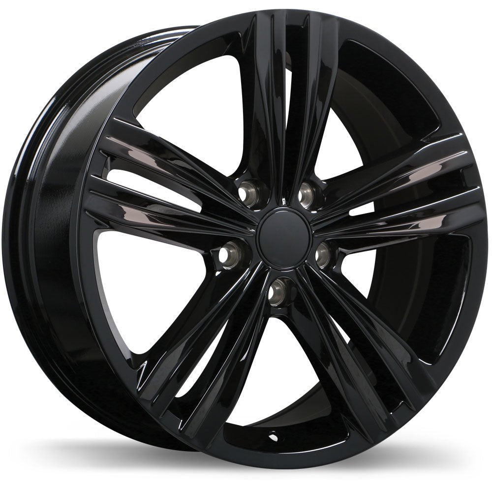 Replika R205A Gloss Black 18x8 +33 5x112mm 66.5mm-Wheels-Replika