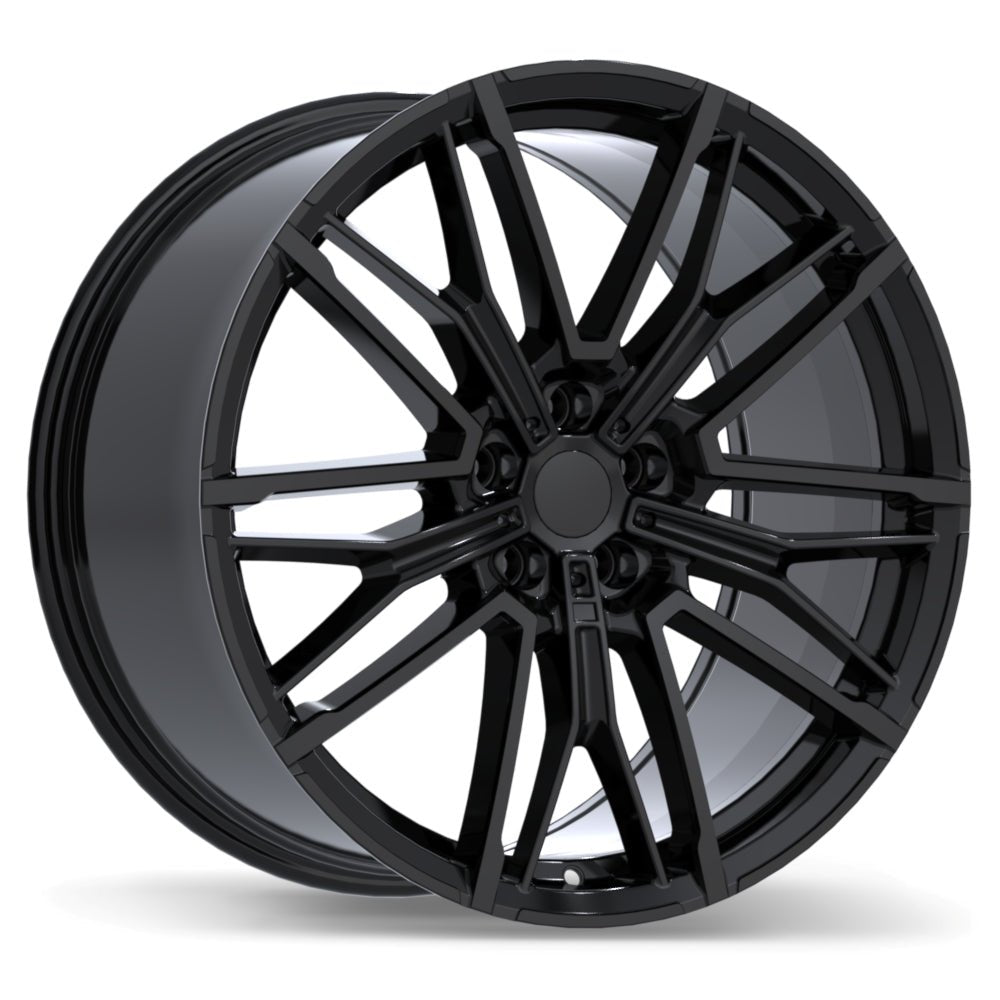 Replika R283 Gloss Black 20x9 +35 5x112mm 66.6mm-Wheels-Replika
