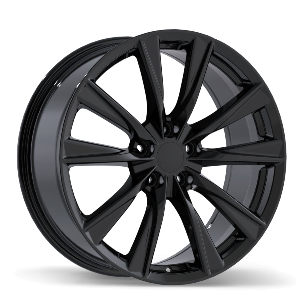 Replika R284 Gloss Black 19x8 +40 5x114.3mm 60.1mm-Wheels-Replika