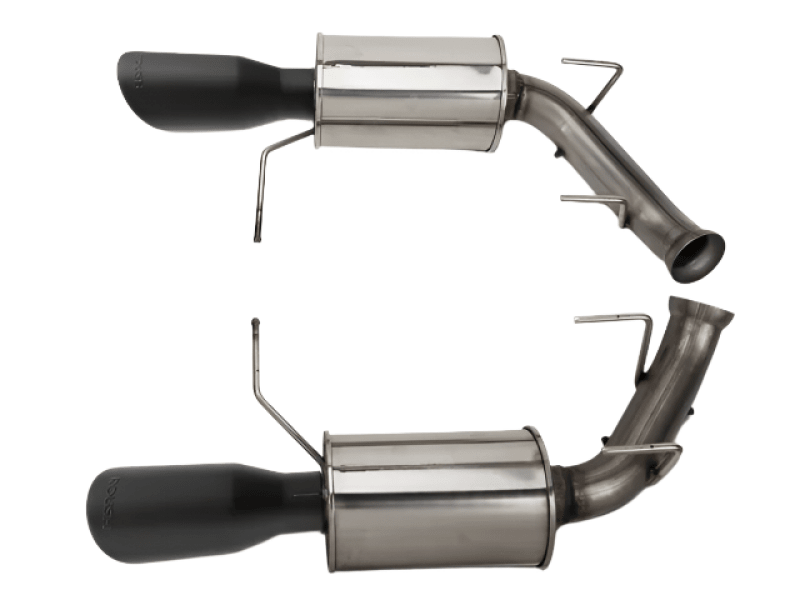 Roush 11-14 Mustang V6 Black Tip Axle Back Exhaust-Axle Back-Roush