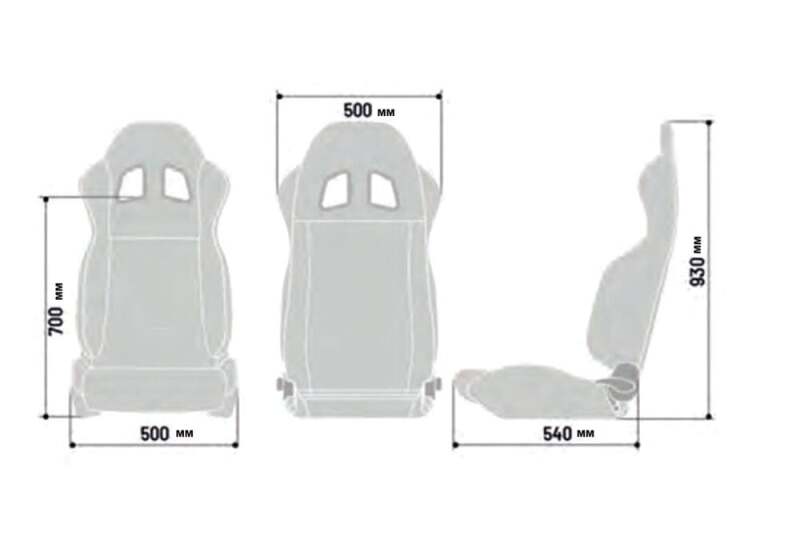 Sparco Seat R100 Black/Blu-Reclinable Seats-SPARCO