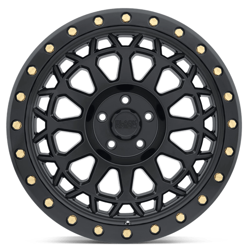 Black Rhino PRIMM Matte Black W/ Brass Bolts 20x9.5 0 5x127mm 71.5mm