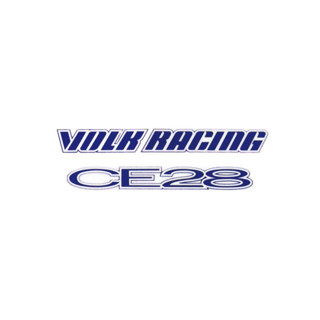Volk Racing CE28N 14/15" Spoke Sticker Set (2 Pieces / Blue) - Wheel Decals - Rays
