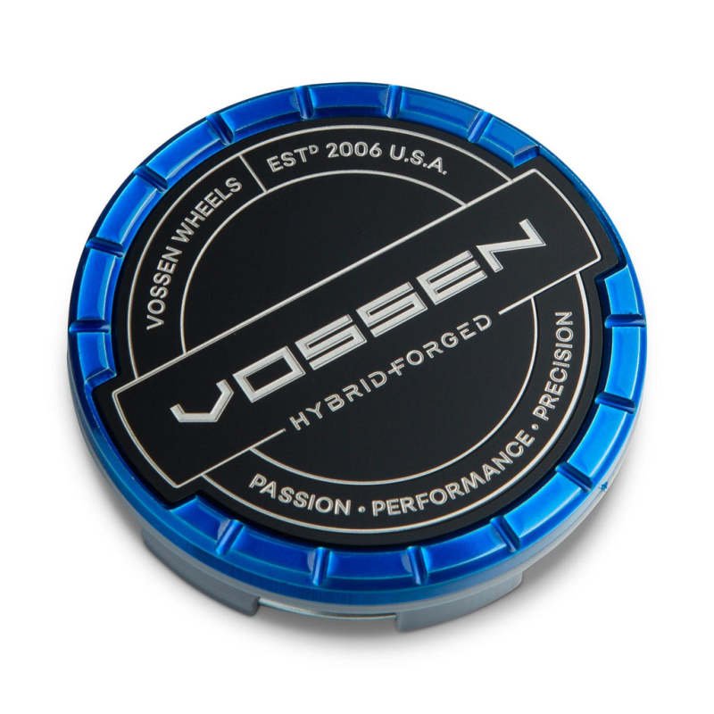 Vossen Billet Sport Cap - Small - Hybrid Forged - Fountain Blue Wheel Center Caps