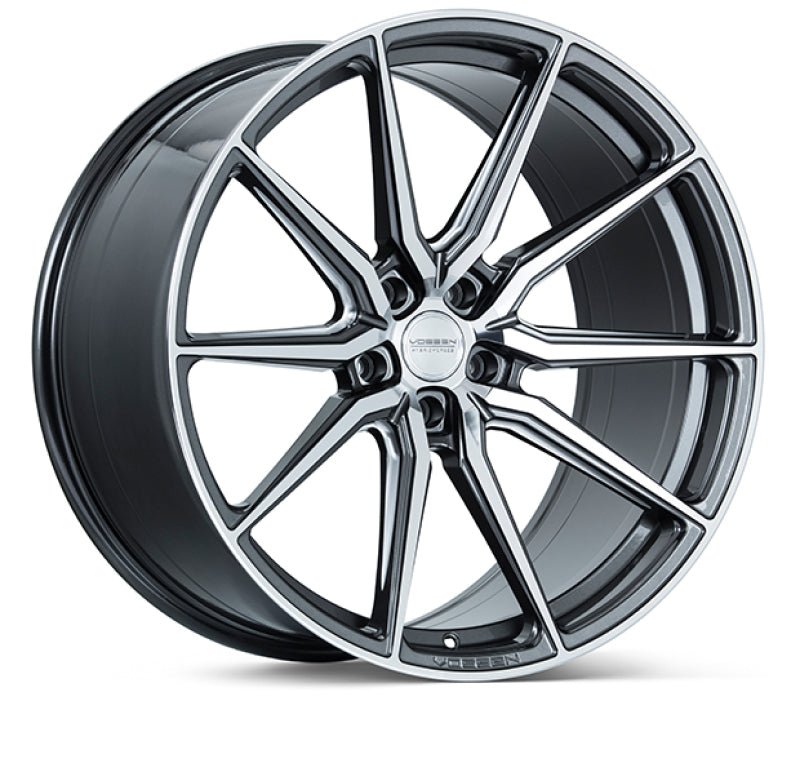 Vossen HF - 3 20x9.5 / 5x114.3 / ET25 / Deep Face / 73.1 - Gloss Graphite Polished Wheel Wheels - Forged