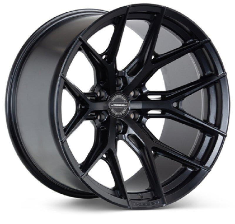 Vossen HF6-4 22x10 - 8x165.1 - ET-18 - Super Deep Face - 125.1 - Satin Black Wheel-Wheels - Forged-Vossen