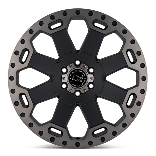Black Rhino WARLORD Matte Black W/ Mach Dark Tint 18x9 -12 8x180mm 125.1mm