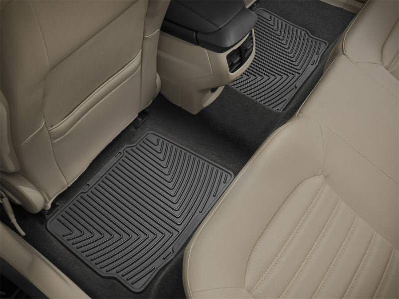 WeatherTech 19-26 BMW 3 Series 330i/ 21-26 BMW M3 Competition Rear All-Weather Floor Mats - Black-Floor Mats - Rubber-WeatherTech