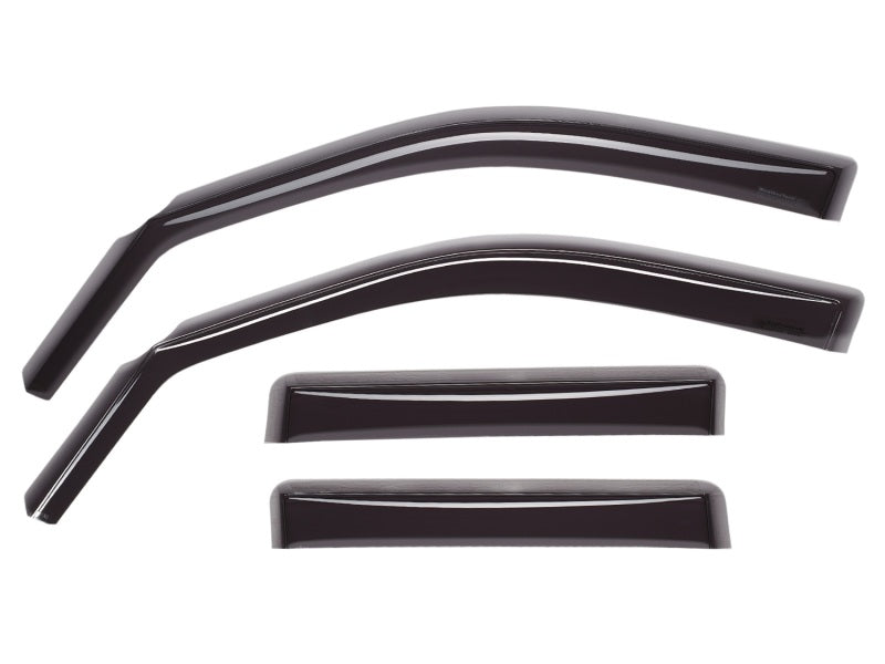WeatherTech 22 - 24 Nissan Frontier CC Front & Rear Side Window Deflectors - Dark Tint Wind Deflectors