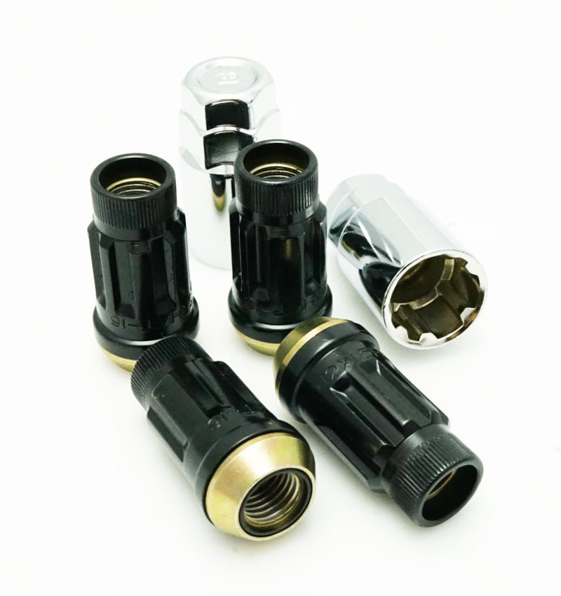 Wheel Mate Muteki SR45R Lock Set 12x1.25 - Black (4pcs)-Lug Nuts-Wheel Mate