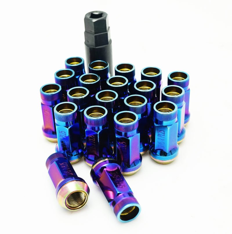 Wheel Mate Muteki SR45R Lug Nut Kit 12x1.5 - Burned Blue-Lug Nuts-Wheel Mate
