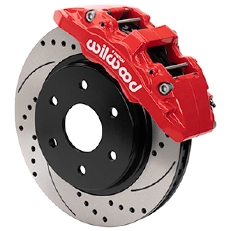 Wilwood 17-20 Ford F-150 Raptor Aero6-DM Front Brake Kit - D&S - Red-Big Brake Kits-Wilwood