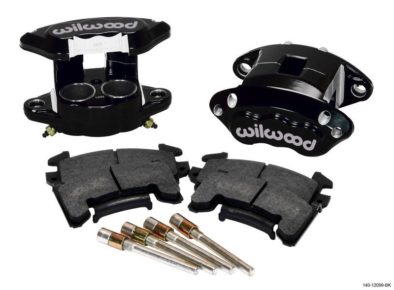 Wilwood D154 Front Caliper Kit - Black 1.62 / 1.62in Piston 1.04in Rotor-Big Brake Kits-Wilwood