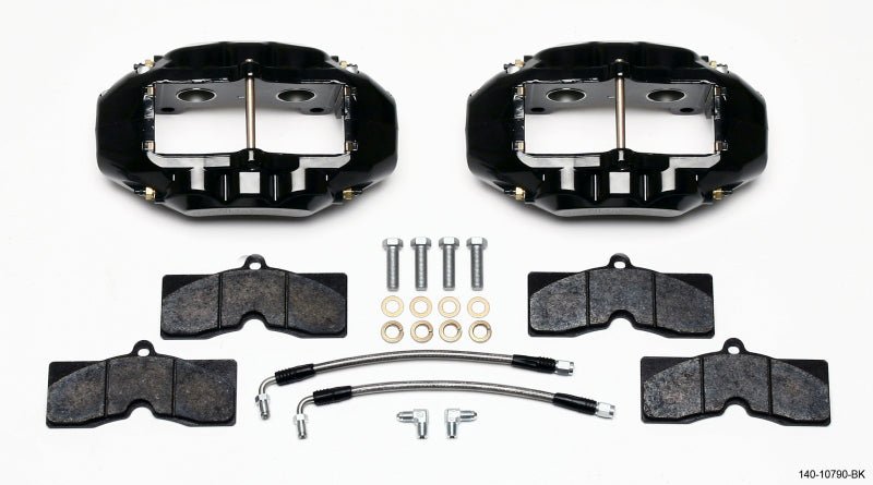 Wilwood D8-4 Rear Caliper Kit Black Corvette C2 / C3 65-82-Big Brake Kits-Wilwood