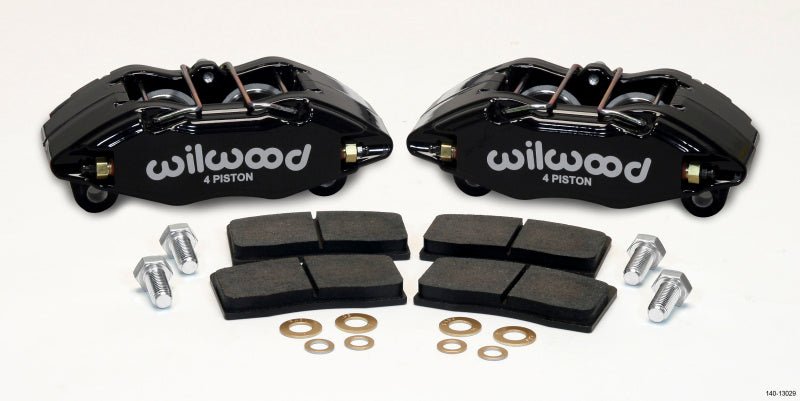 Wilwood DPHA Front Caliper & Pad Kit Black Honda / Acura w/ 262mm OE Rotor-Big Brake Kits-Wilwood