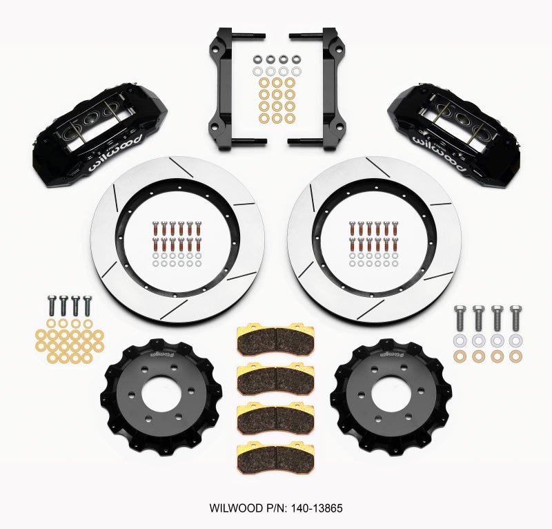 Wilwood TX6R Front Kit 15.50in Black 2010-Up Ford F150 (6 lug)-Big Brake Kits-Wilwood