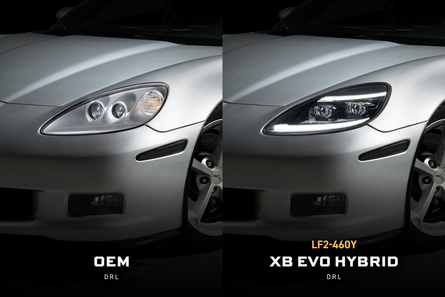 XB Evo Hybrid Headlights: 05-13 Corvette C6 (Set)