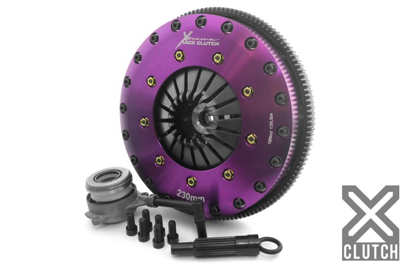 XClutch 05 - 06 Audi A3 Sportback 2.0L 9in Twin Solid Ceramic Clutch Kit Clutch Kits - Multi