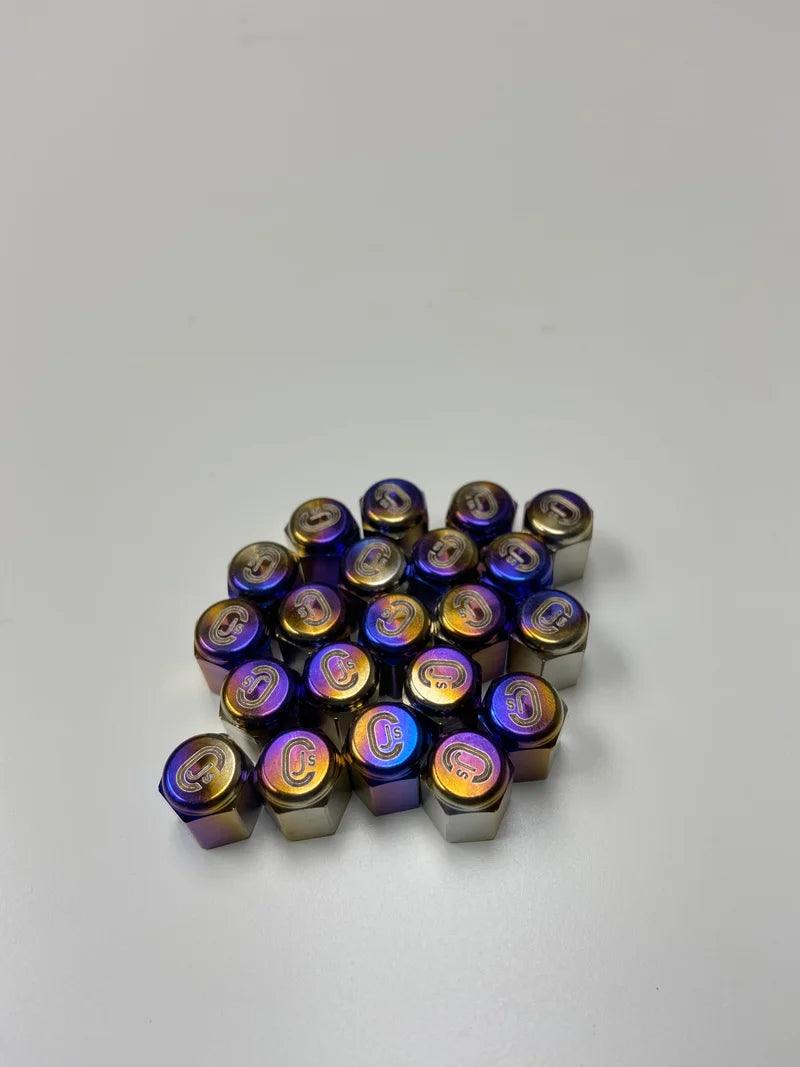 Chasing JS Titanium Valve Stem Caps