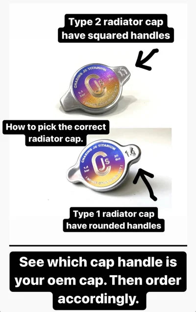 CHASING J'S TITANIUM RADIATOR CAP TYPE 1