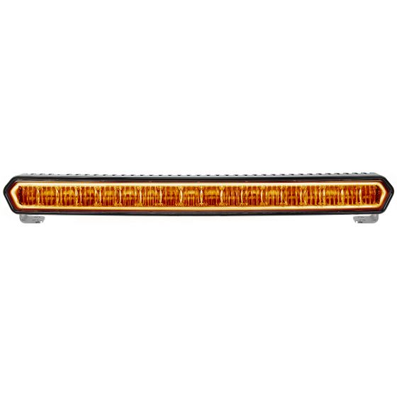 Rigid Industries SR-L Series 20in Off-Road LED Light Bar Black w/ Amber Halo - Universal
