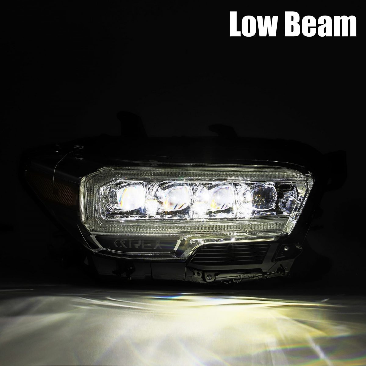 AlphaRex 16-21 Toyota Tacoma NOVA-Series LED Projector Headlights Alpha-Black