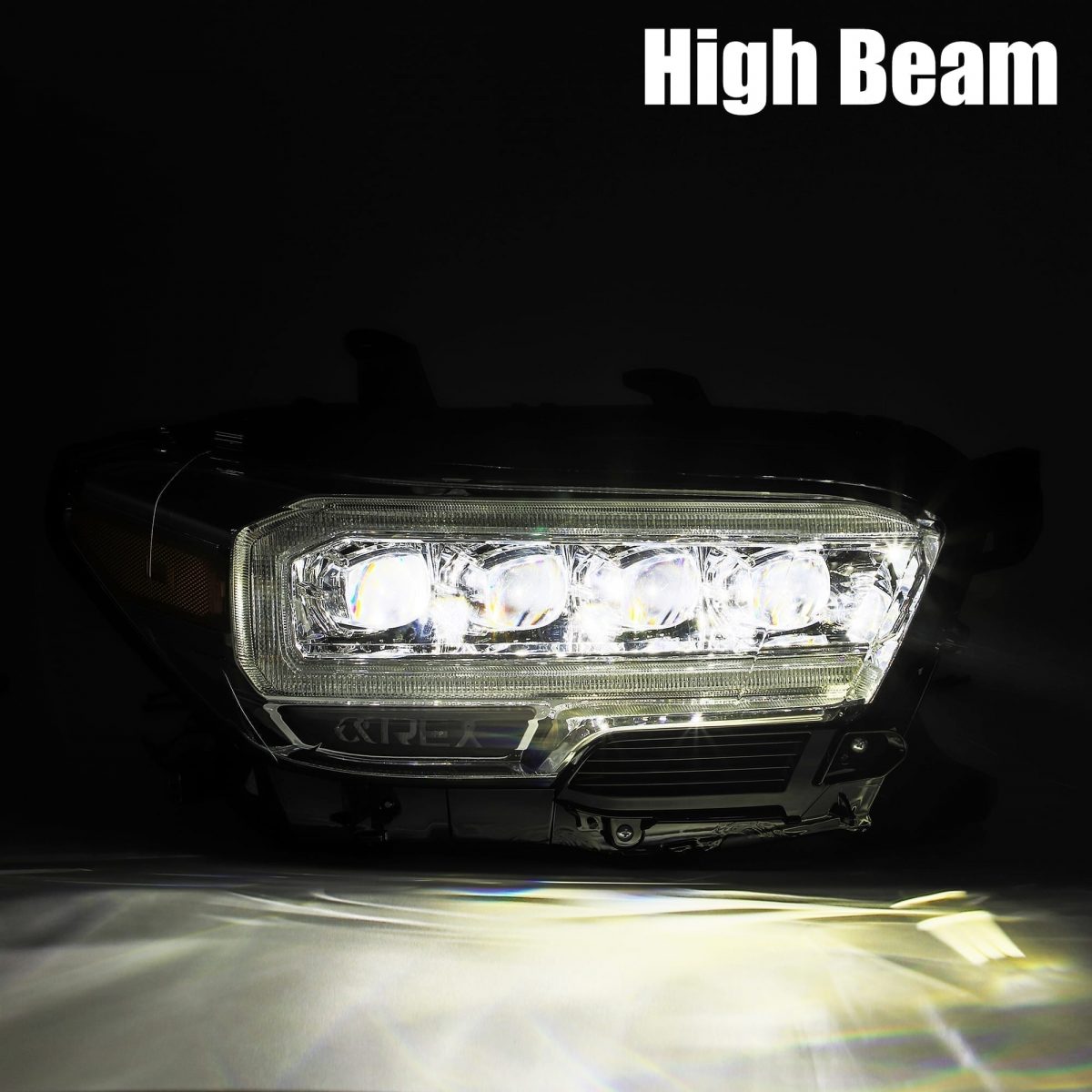 AlphaRex 16-21 Toyota Tacoma NOVA-Series LED Projector Headlights Alpha-Black
