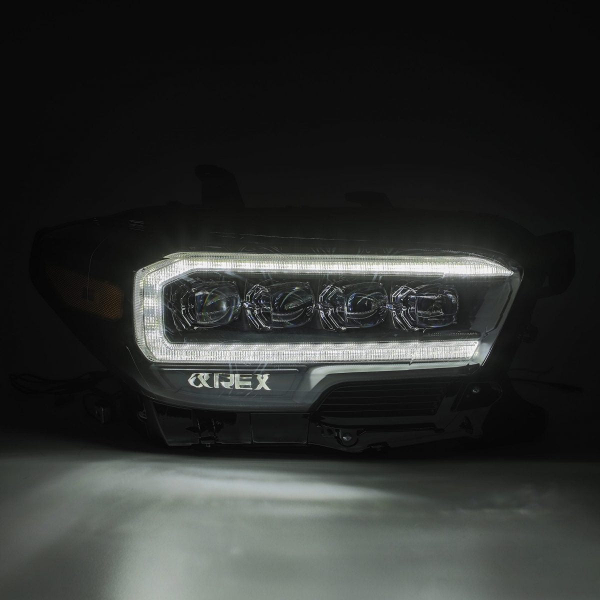 AlphaRex 16-21 Toyota Tacoma NOVA-Series LED Projector Headlights Alpha-Black
