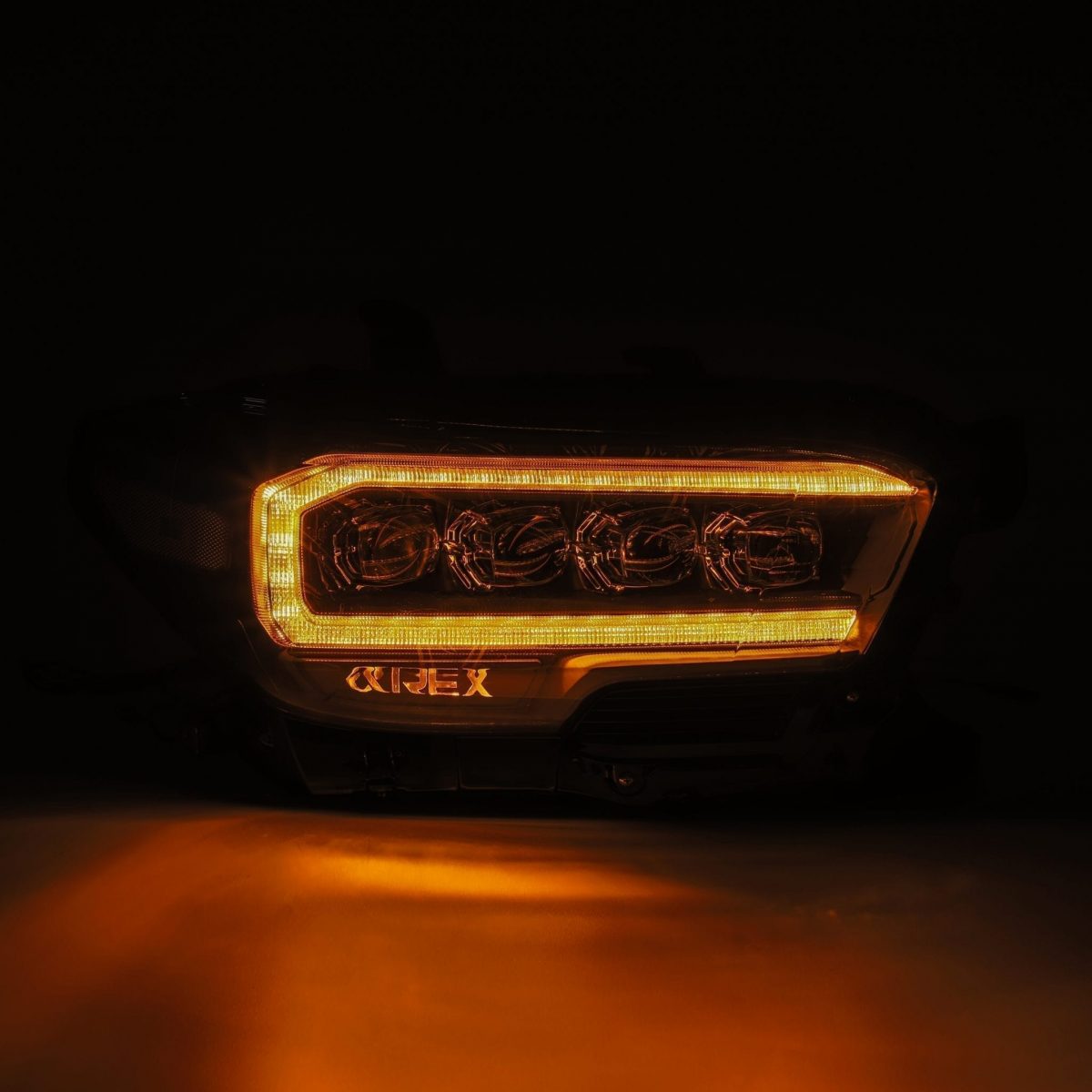 AlphaRex 16-21 Toyota Tacoma NOVA-Series LED Projector Headlights Alpha-Black
