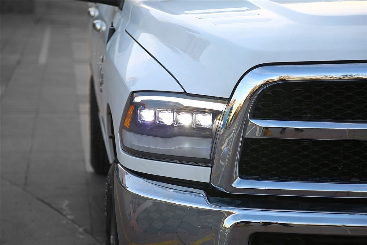 AlphaRex 09-18 Ram Truck NOVA-Series LED Projector Headlights Alpha-Black