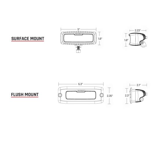 Rigid srq sales flush mount