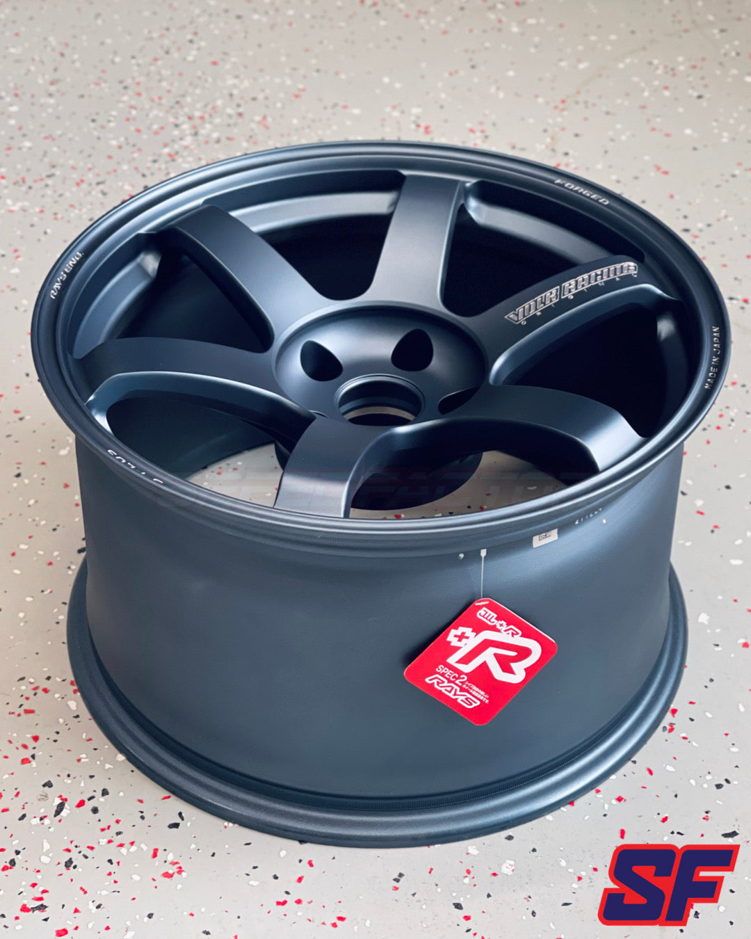 VOLK RACING TE37 SAGA S-PLUS 18x10.5 +20 5X120 MATTE BLUE GUNMETAL