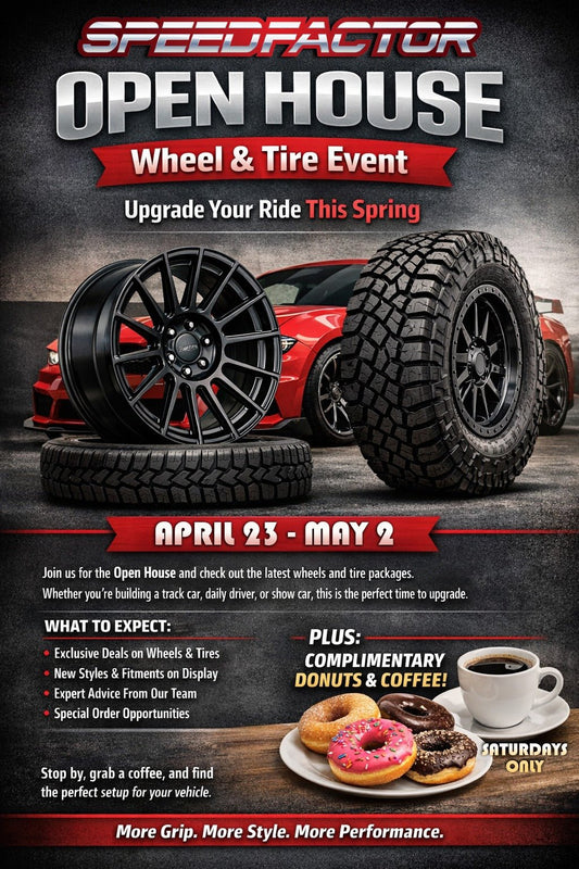 Spring Wheel & Tire Open House — Winnipeg Only | April 23 to May 2 - Speed Factor