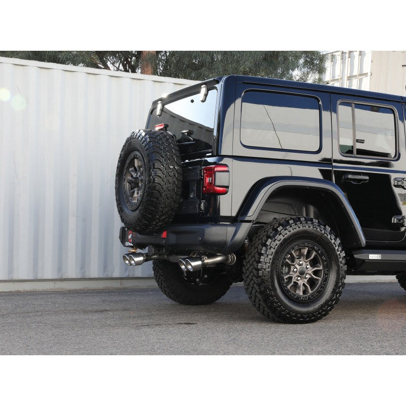aFe Vulcan Series 2.5in 304SS Cat-Back Exhaust 2021+ Jeep Wrangler 392 6.4L w/ Polished Tips