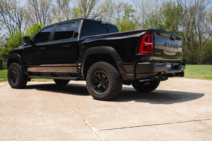 Corsa 25-26 RAM 1500 RHO Crew Cab 3.0L Turbo Cat-Back Dual Rear Exit w/ 5in Single Black Pro Series