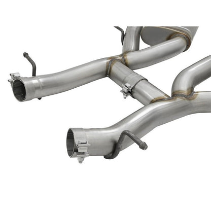 aFe MACHForce XP 3in 304 SS Axle-Back Dual Exhaust (NPP) w/ Polished Tips 16-17 Camro SS V8-6.2L
