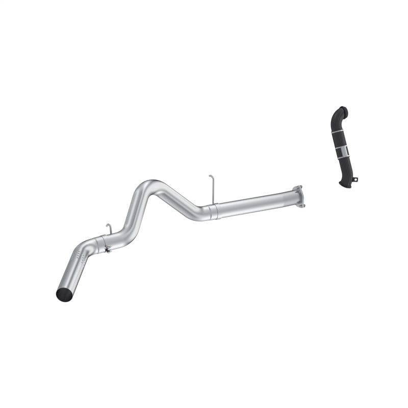 MBRP 07-10 Chevy Silverado / GMC Sierra 2500/3500HD 4in OD CatBack Single Side Exit w/ Downpipe - AL